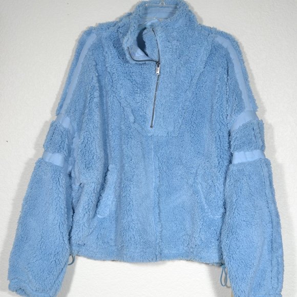 FREE PEOPLE NANTUCKET FLEECE in Light Blue. Cool Breeze NEW - Picture 2 of 10
